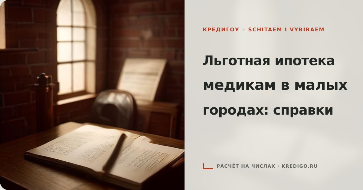 Иллюстрация к статье «Льготная ипотека медикам в небольших городах: справки»