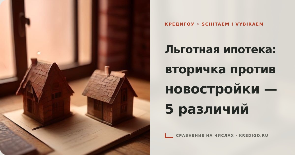 Иллюстрация к статье «Льготная ипотека на вторичку и новостройку: 5 различий»