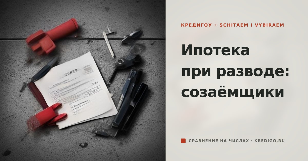 Иллюстрация к статье «Льготная ипотека при разводе: обязательства и созаёмщики»